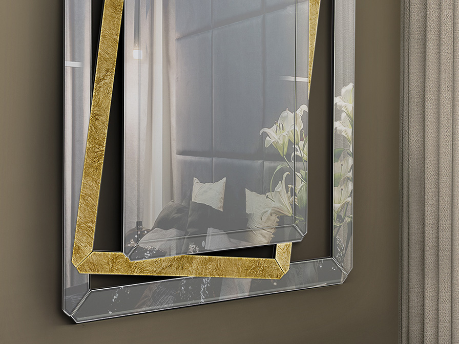 Schuller Decoration,mirrors and.. Glass mirrors Nora 693646  ·NORA· MIRROR, GOLD