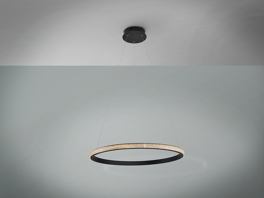 Schuller Lighting Pendants Ring 717526  ·RING· LAMP, 1 BLACK RING