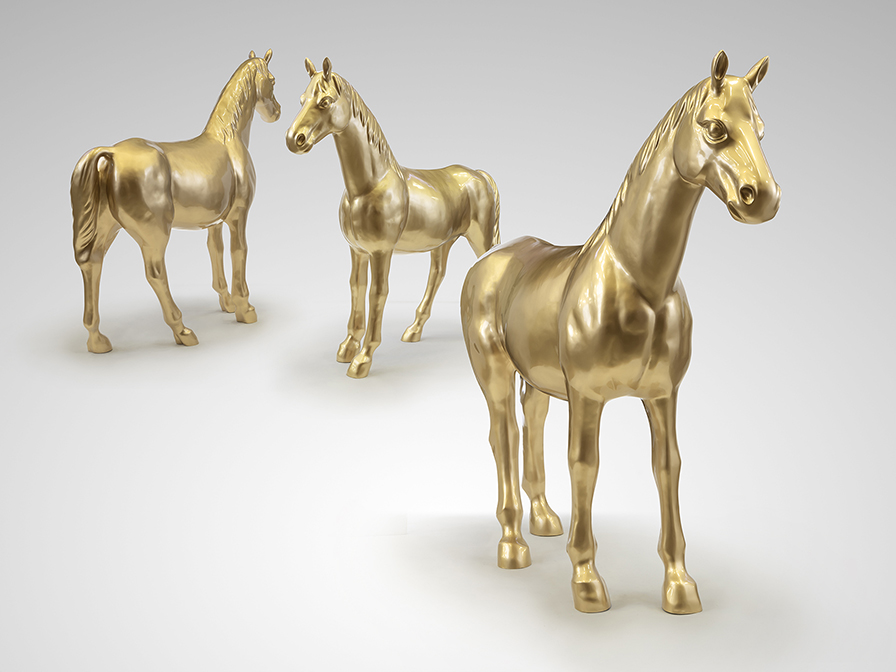 Schuller  Decorative figures Pegaso 718622  PEGASO- LARGE HORSE FIGURE, GOLD