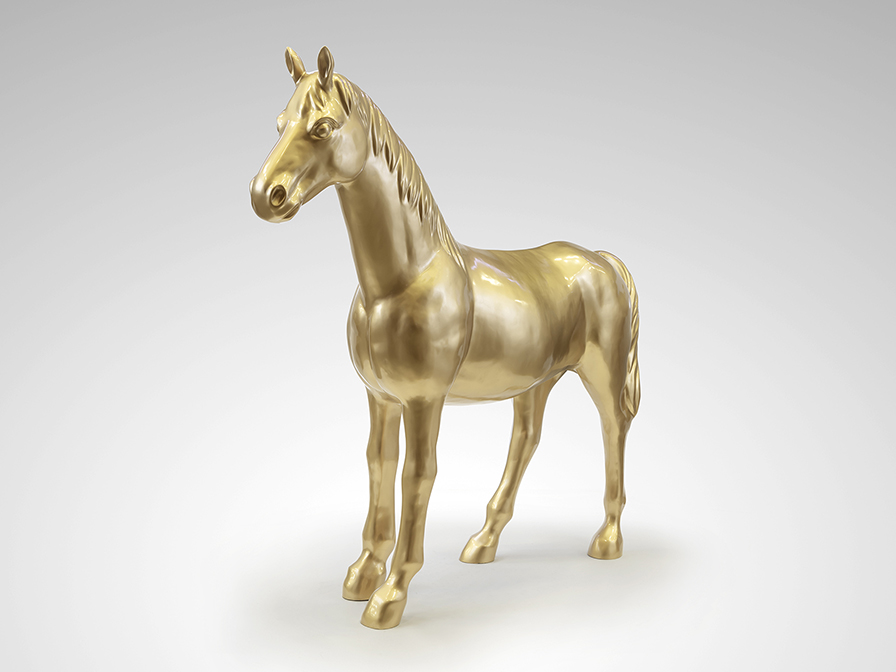 Schuller  Decorative figures Pegaso 718622  PEGASO- LARGE HORSE FIGURE, GOLD