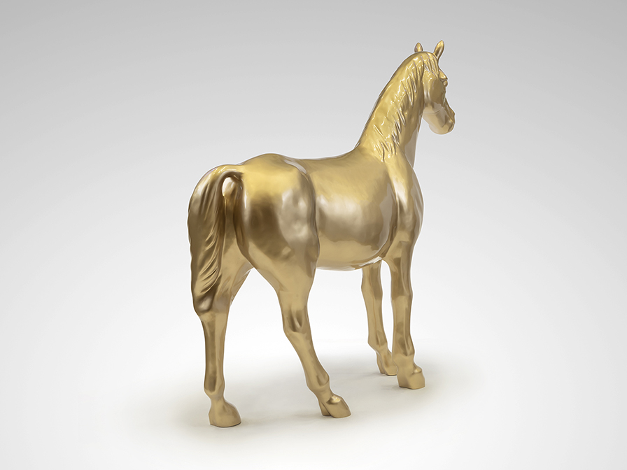 Schuller  Decorative figures Pegaso 718622  PEGASO- LARGE HORSE FIGURE, GOLD