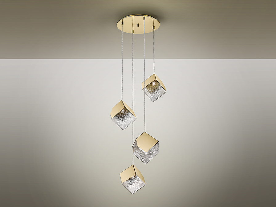 Schuller Lighting Pendants Priscila 720403  ·PRISCILA· LAMP 4L., GOLD