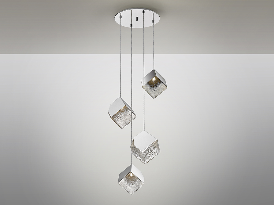 Schuller  Pendants Priscila 720410  ·PRISCILA· LAMP 4L., CHROME