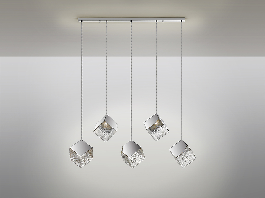 Schuller  Pendants Priscila 720588  ·PRISCILA· LAMP 5L., CHROME