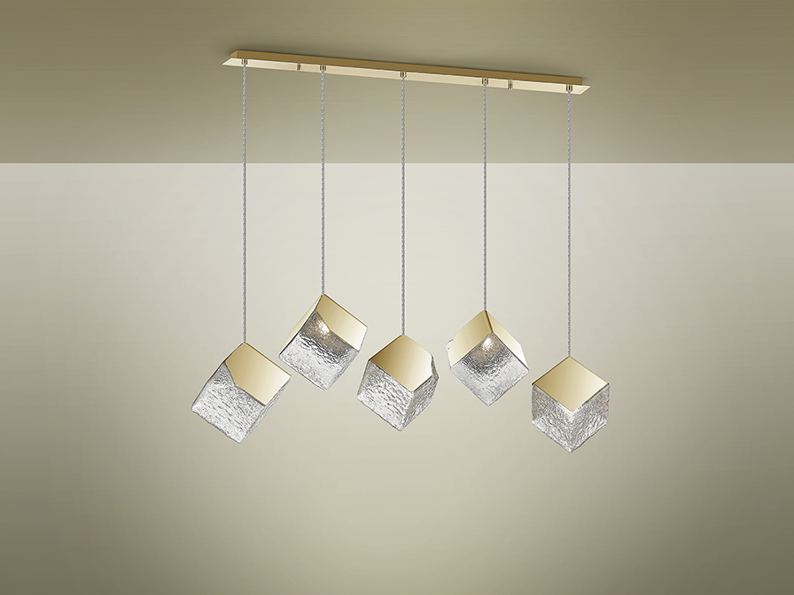 Schuller Lighting Pendants Priscila 720595  ·PRISCILA· LAMP 5L., GOLD