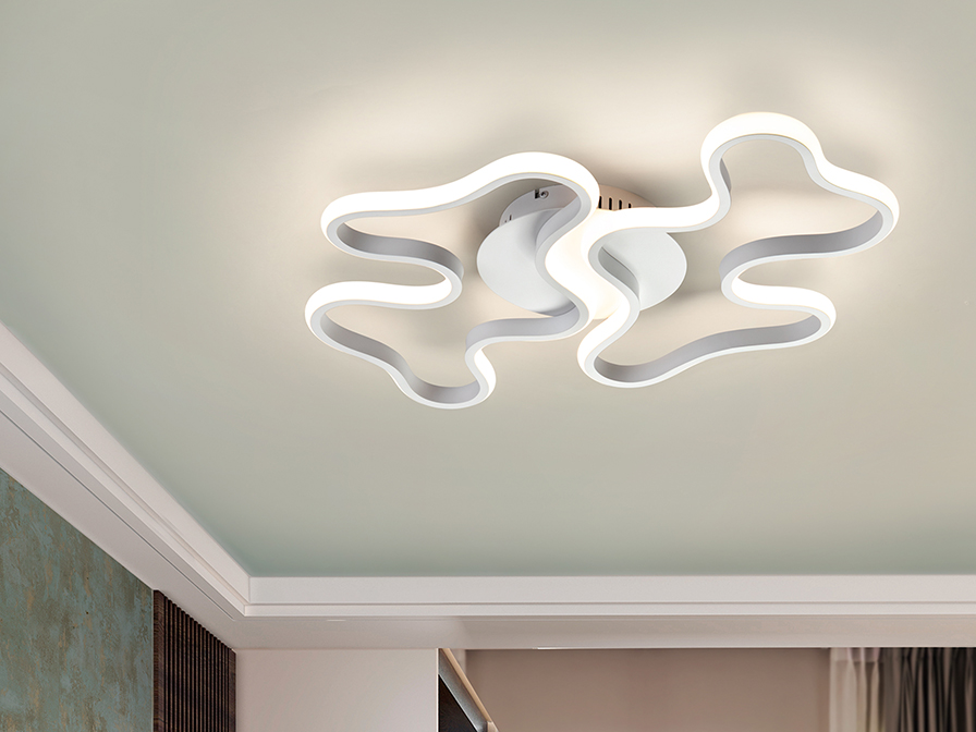 Schuller Lighting Flush Ceiling Lamps Marea 723714  ·MAREA· LARGE CEILING LAMP, WHITE