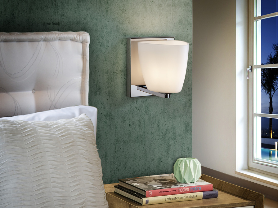 Schuller  Wall lamps Elliot 725106  ·ELLIOT· WALL LAMP 1L., OPAL