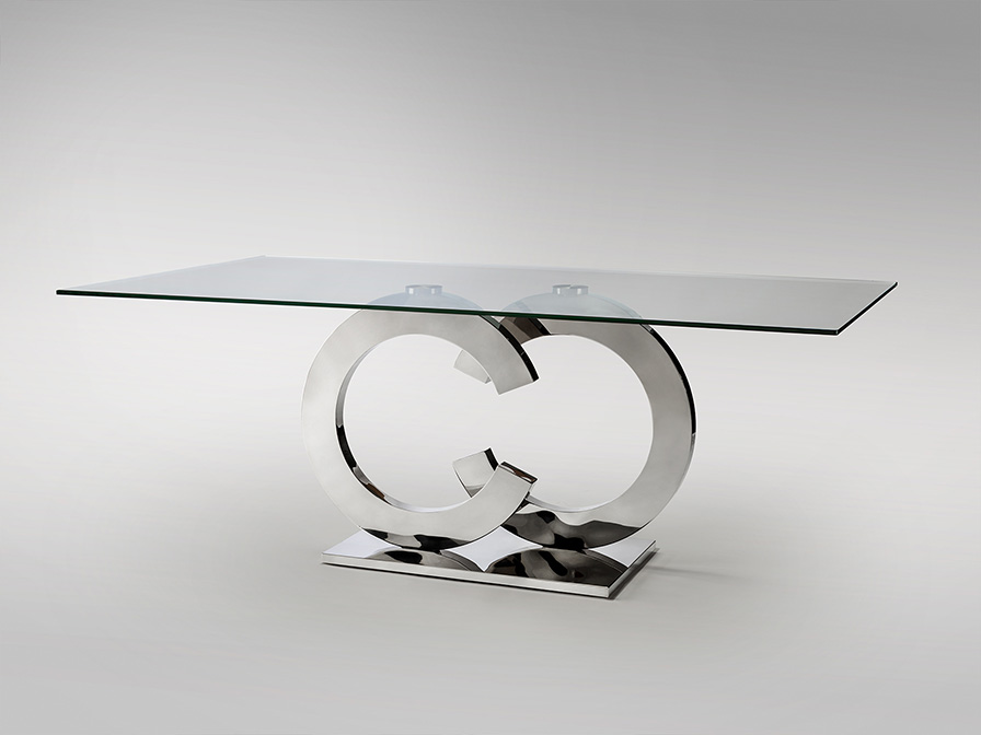 Schuller Decoration,mirrors and.. Dining tables Casandra 739207  ·CASANDRA· DINING TABLE, STEEL