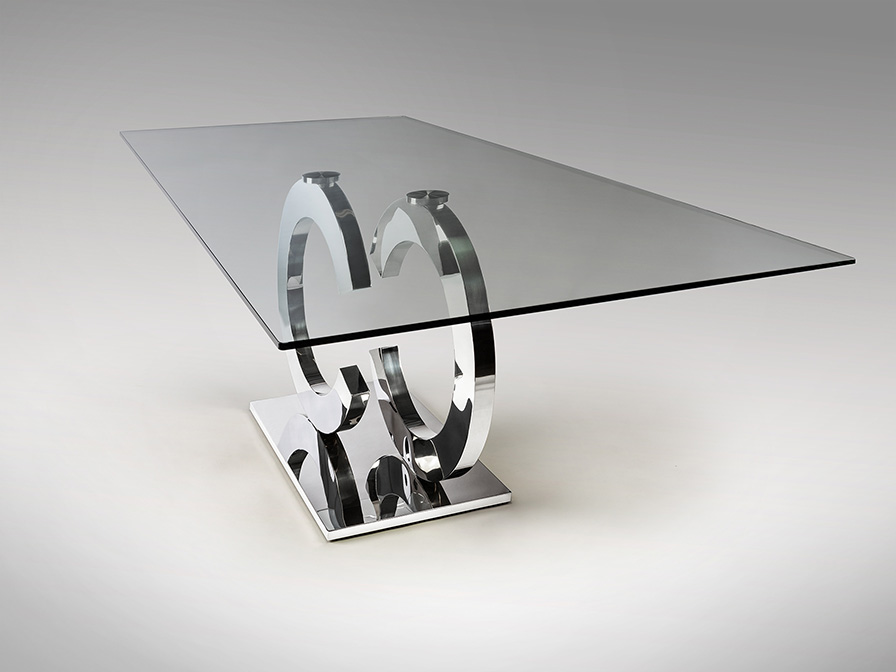 Schuller Decoration,mirrors and.. Dining tables Casandra 739207  ·CASANDRA· DINING TABLE, STEEL