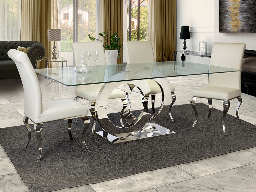 Schuller Decoration,mirrors and.. Dining tables Casandra 739207  ·CASANDRA· DINING TABLE, STEEL