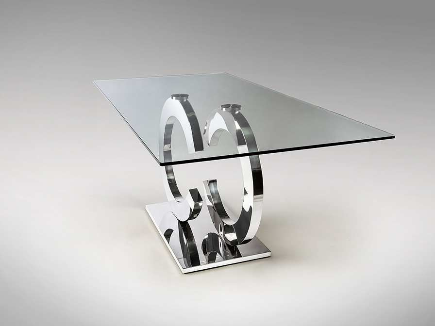 Schuller Decoration,mirrors and.. Dining tables Casandra 739313  ·CASANDRA· DINING TABLE, STEEL, 180