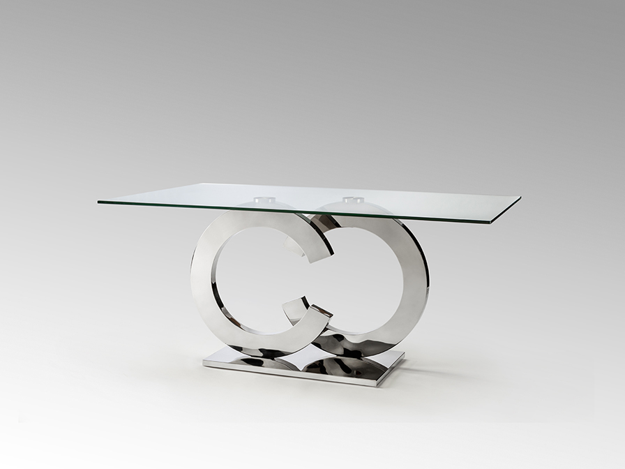 Schuller Decoration,mirrors and.. Dining tables Casandra 739436  ·CASANDRA· DINING TABLE, STEEL, 160