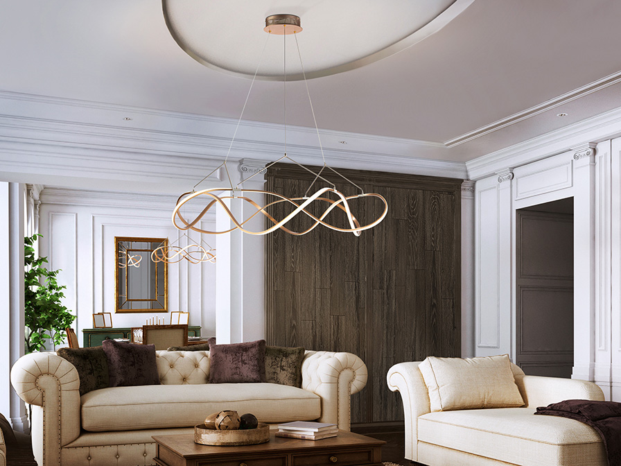 Schuller Lighting Pendants Molly 763592D  ·MOLLY· LED LAMP Ø100 ROSE GOLD, DIMMABL