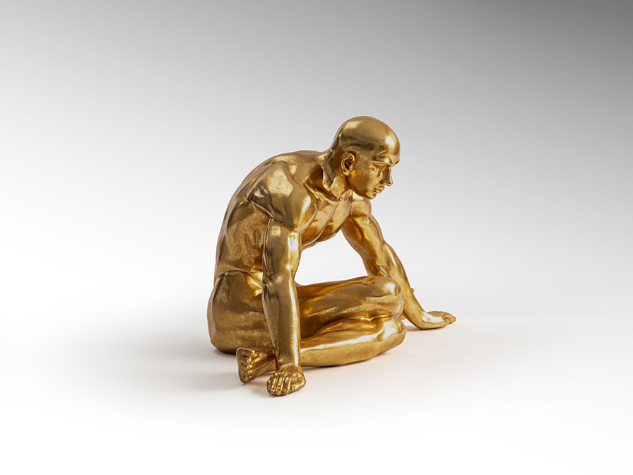 Schuller Furniture and decoration Decorative figures Yoga 766920  ·YOGA· LARGE FIGURE, GOLDEN