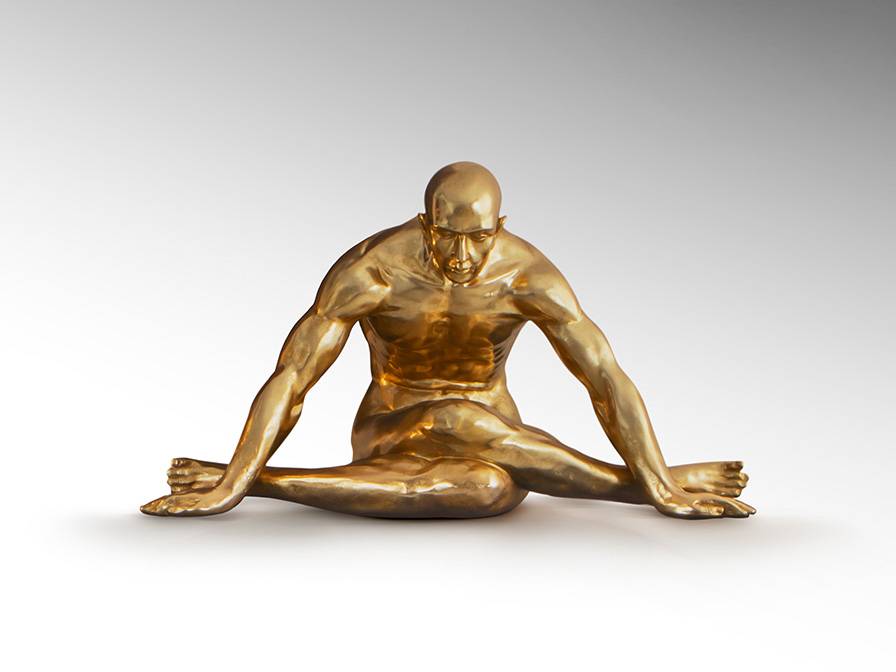 Schuller Furniture and decoration Decorative figures Yoga 766920  ·YOGA· LARGE FIGURE, GOLDEN