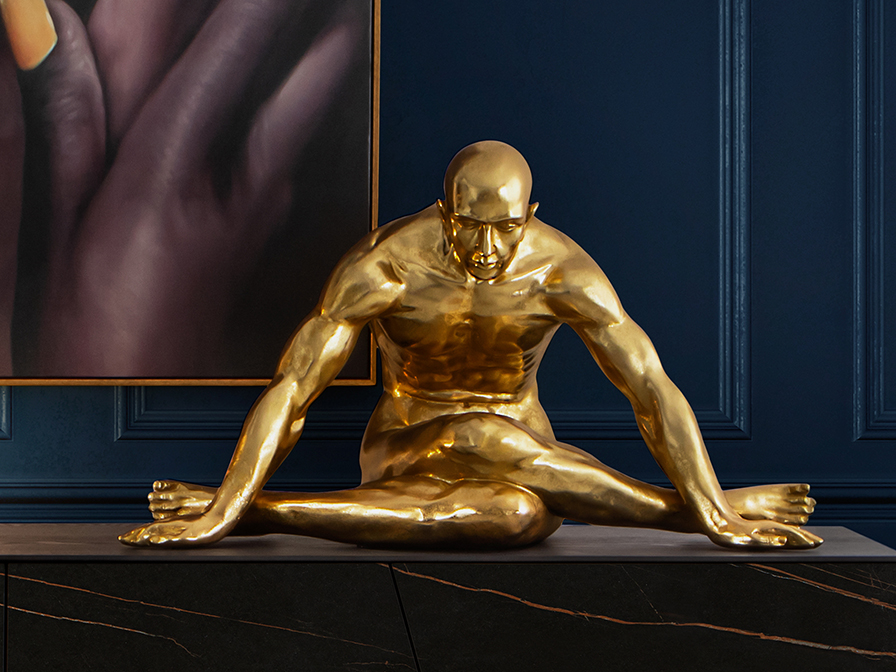 Schuller Furniture and decoration Decorative figures Yoga 766920  ·YOGA· LARGE FIGURE, GOLDEN