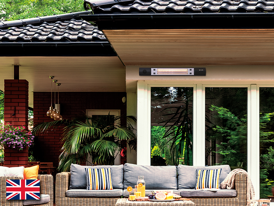Schuller  Outdoor heater Heat Music 768191UK  ·HEAT MUSIC· WALL HEATER 1500W