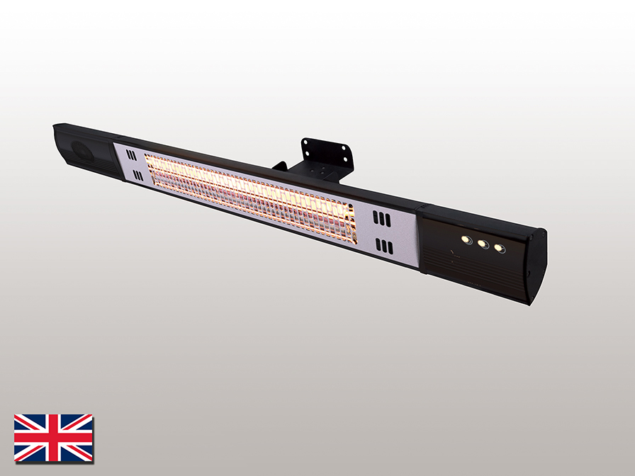 Schuller  Outdoor heater Heat Music 768191UK  ·HEAT MUSIC· WALL HEATER 1500W