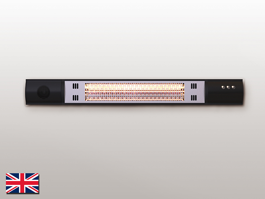 Schuller  Outdoor heater Heat Music 768191UK  ·HEAT MUSIC· WALL HEATER 1500W