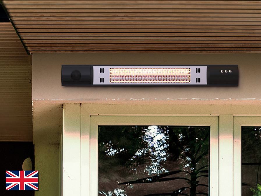 Schuller  Outdoor heater Heat Music 768191UK  ·HEAT MUSIC· WALL HEATER 1500W