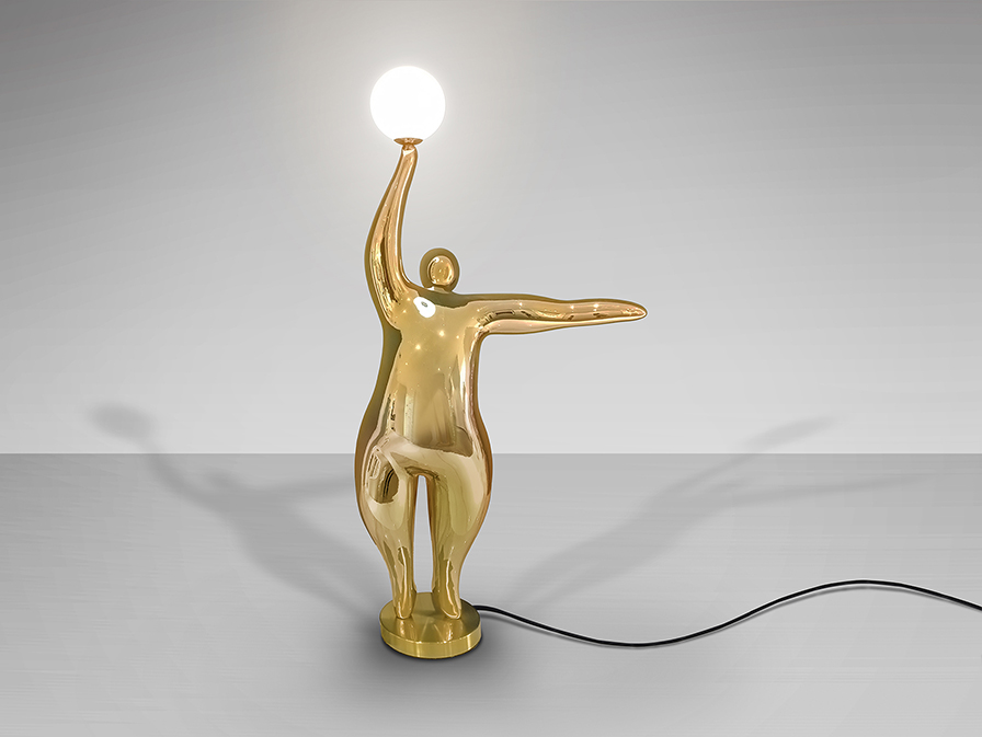 Schuller Decoration,mirrors and.. Decorative figures El globo 768294  EL GLOBO - FIGURE 1L - GOLDEN