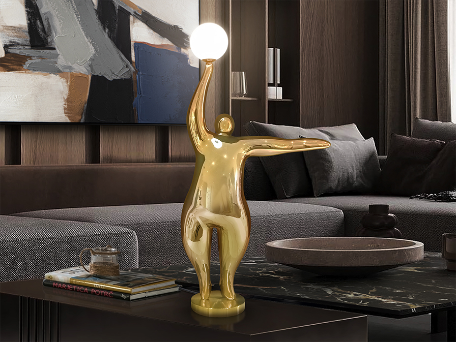 Schuller Decoration,mirrors and.. Decorative figures El globo 768294  EL GLOBO - FIGURE 1L - GOLDEN