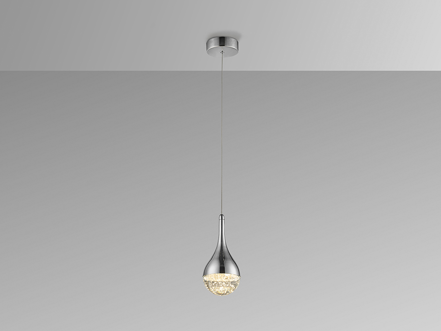 Schuller Lighting 1 Light Pendants Elie 773106  ·ELIE· LAMP 1L. Ø10, CHROME