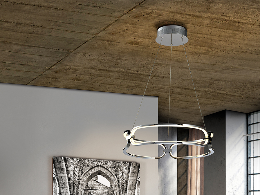 Schuller Ligthing Pendants Colette 786645  ·COLETTE· LED LAMP Ø47, CHROME