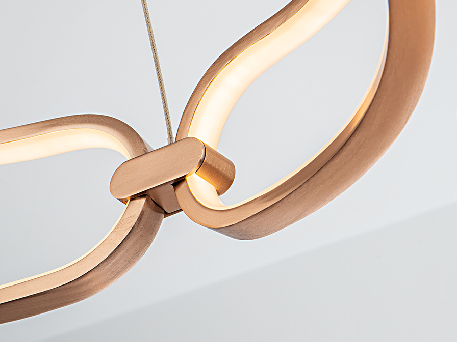 Schuller Lighting Pendants Colette 786966D  ·COLETTE· LED LAMP Ø80 ROSE GOLD, DIMMAB