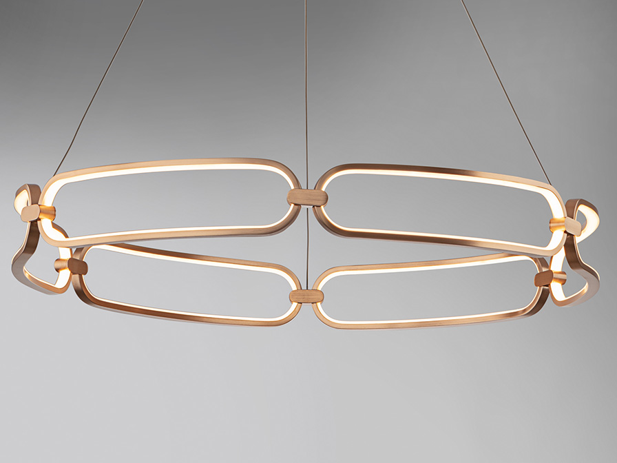 Schuller Lighting Pendants Colette 786966D  ·COLETTE· LED LAMP Ø80 ROSE GOLD, DIMMAB