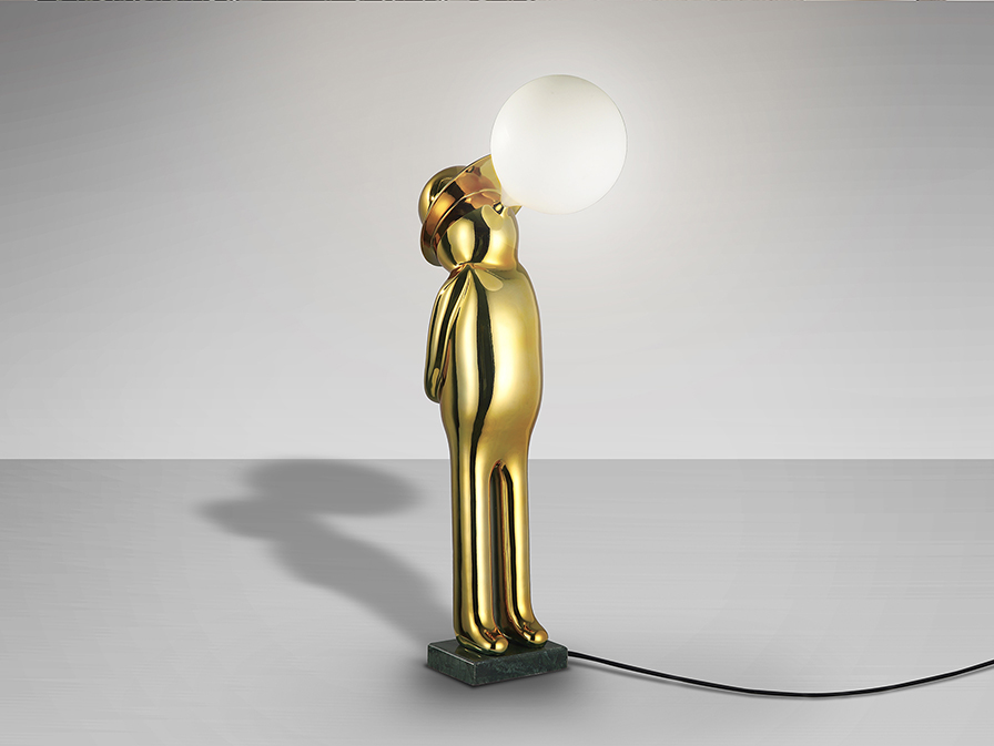 Schuller Decoration,mirrors and.. Decorative figures Mr Bubble 788827  MR. BUBBLE - FIGUE 1L - GOLDEN