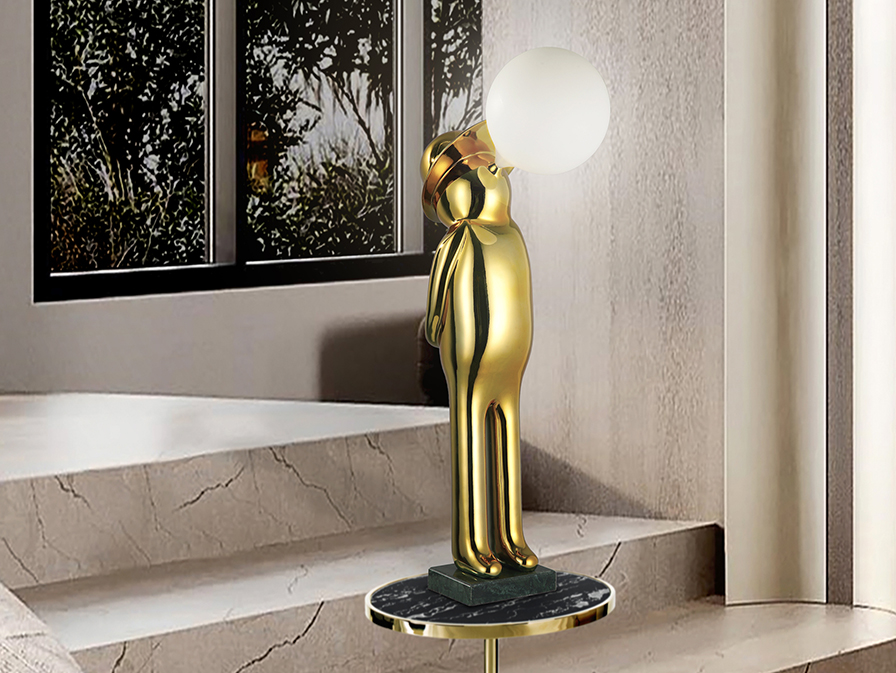 Schuller Decoration,mirrors and.. Decorative figures Mr Bubble 788827  MR. BUBBLE - FIGUE 1L - GOLDEN