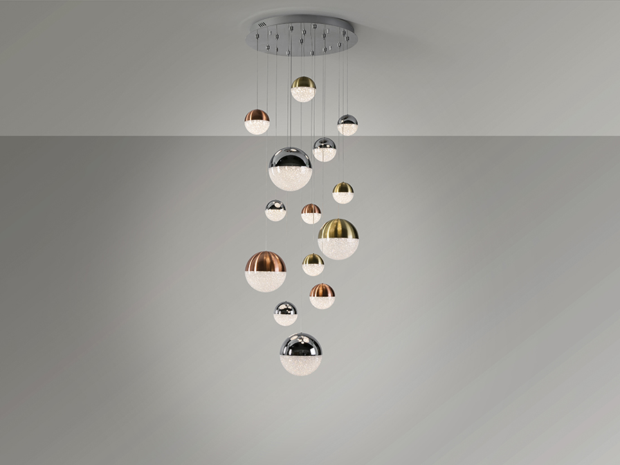 Schuller Lighting Large lamps Sphere 793258GD  ·SPHERE· LAMP 14L. Ø60x500, DIMMABLE