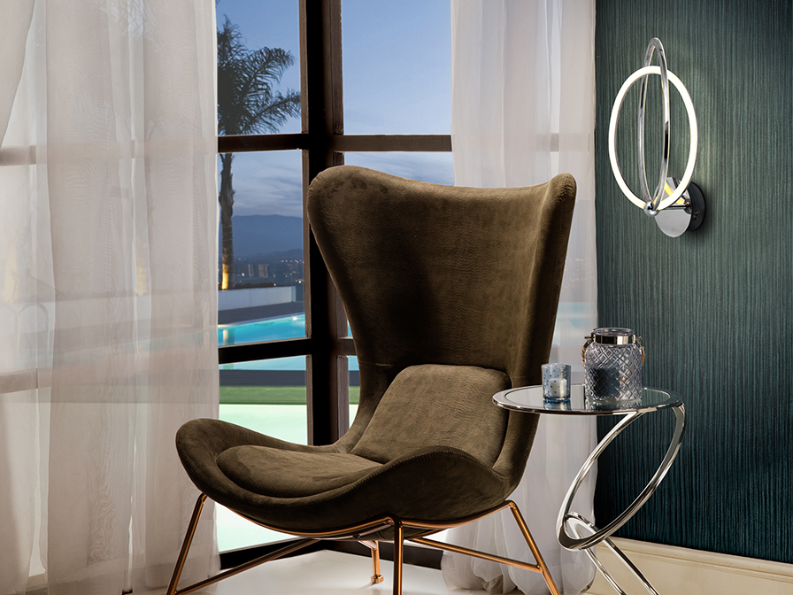 Schuller Ligthing Wall lamps Ocellis 814010  ·OCELLIS· LED WALL LAMP, CHROME