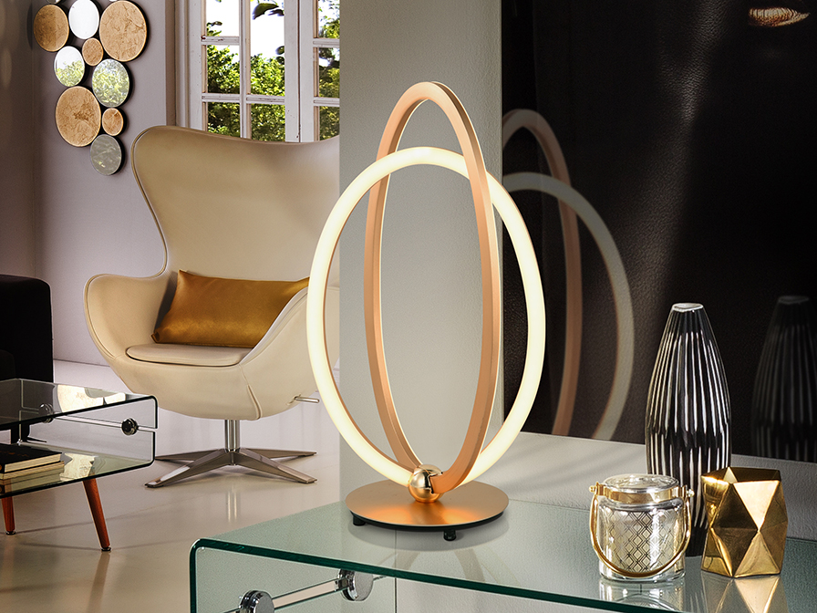 Schuller Lighting Table lamps Ocellis 814140  ·OCELLIS· LED TABLE LAMP, ROSE GOLD