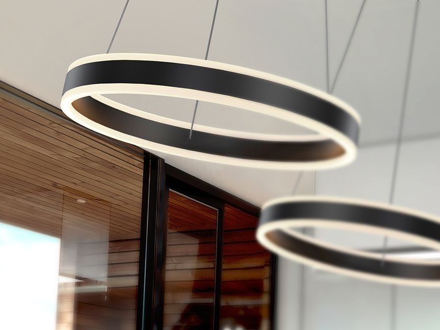 Schuller Lighting Pendants Helia 831956  ·HELIA· LED LAMP Ø50, MATT BLACK