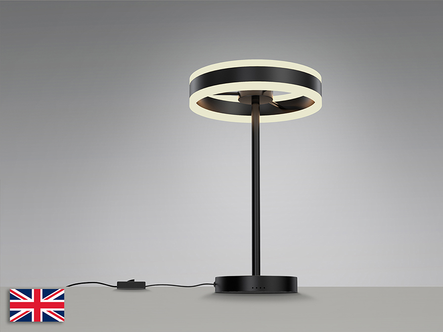 Schuller  Table lamps Helia 832076UK  HELIA - LED TABLE LAMP, MATT BLACK UK