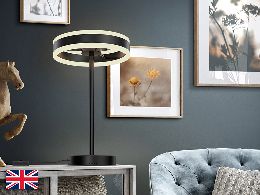 Schuller  Table lamps Helia 832076UK  HELIA - LED TABLE LAMP, MATT BLACK UK