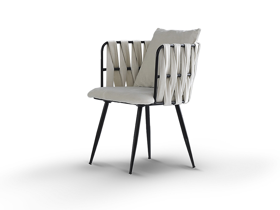 Schuller Furniture and decoration Chairs and Armchairs Ventura 835640  ·VENTURA· ARMCHAIR, BLACK-WHITE