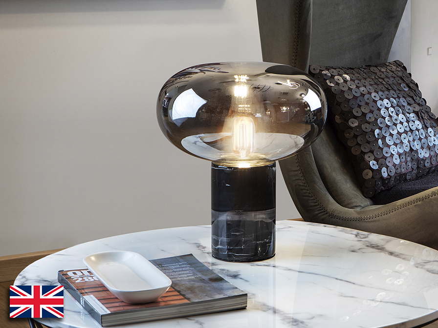 Schuller  Table lamps Fungi 837125UK  ·FUNGI· TABLE LAMP BLACK MARBLE UK