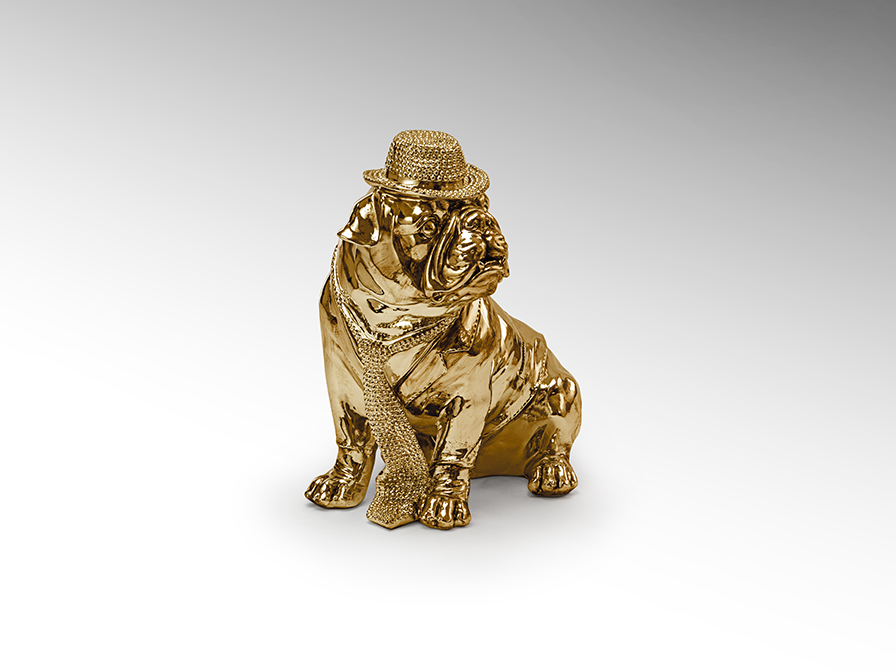 Schuller Furniture and decoration Decorative figures Bulldog 841368  ·BULL DOG· SMALL FIGURE, GOLDEN