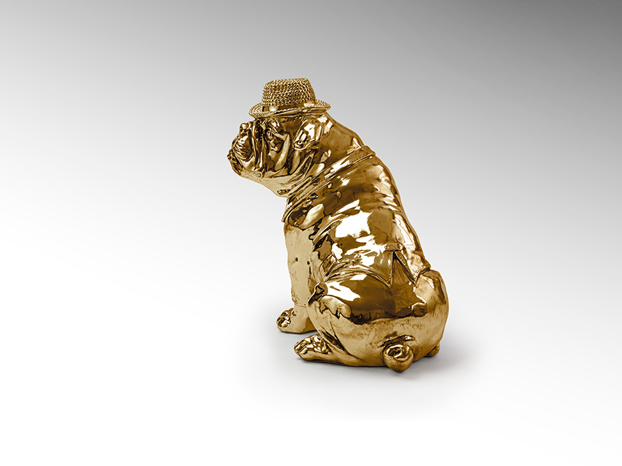 Schuller Furniture and decoration Decorative figures Bulldog 841368  ·BULL DOG· SMALL FIGURE, GOLDEN