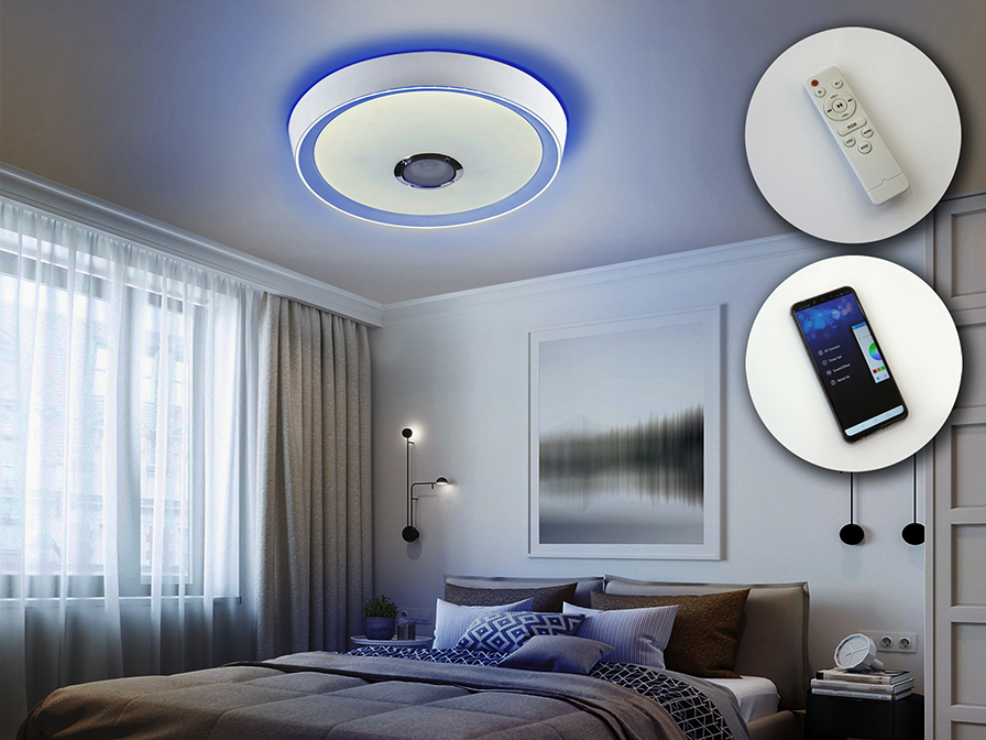 Schuller Ligthing   851472  ·JAZZ· WHITE CEILING LAMP Ø50