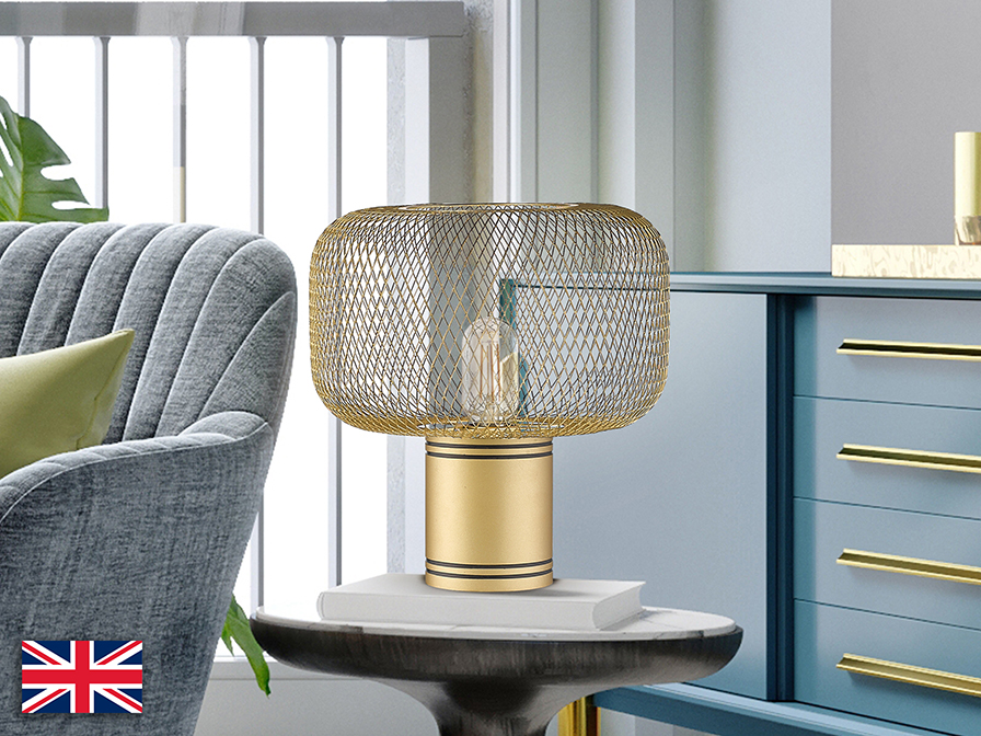 Schuller  Table lamps Osiris 910521UK  OSIRIS - TABLE LAMP 1L GOLD UK