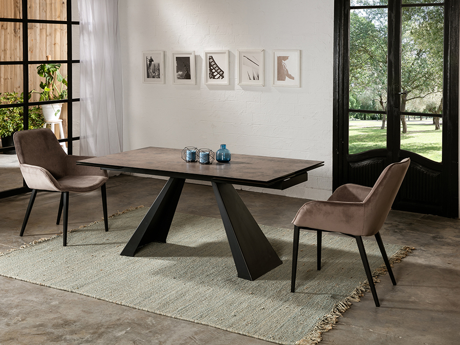 Schuller Furniture   983162  ·ALAI· EXT.DINING TABLE, BROWN