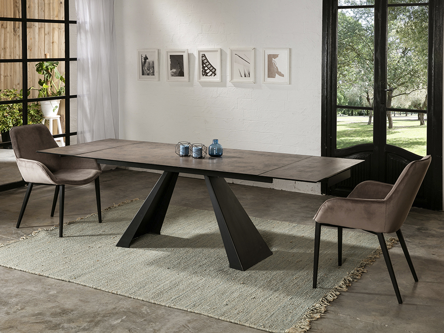 Schuller Furniture   983162  ·ALAI· EXT.DINING TABLE, BROWN